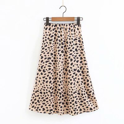 Back to school outfit Sonicelife  Summer 2023 Kawaii Bodycon Leopard Print High Waist Skirts Womens Midi Leopard Skirt Punk Streetwear Korean Style